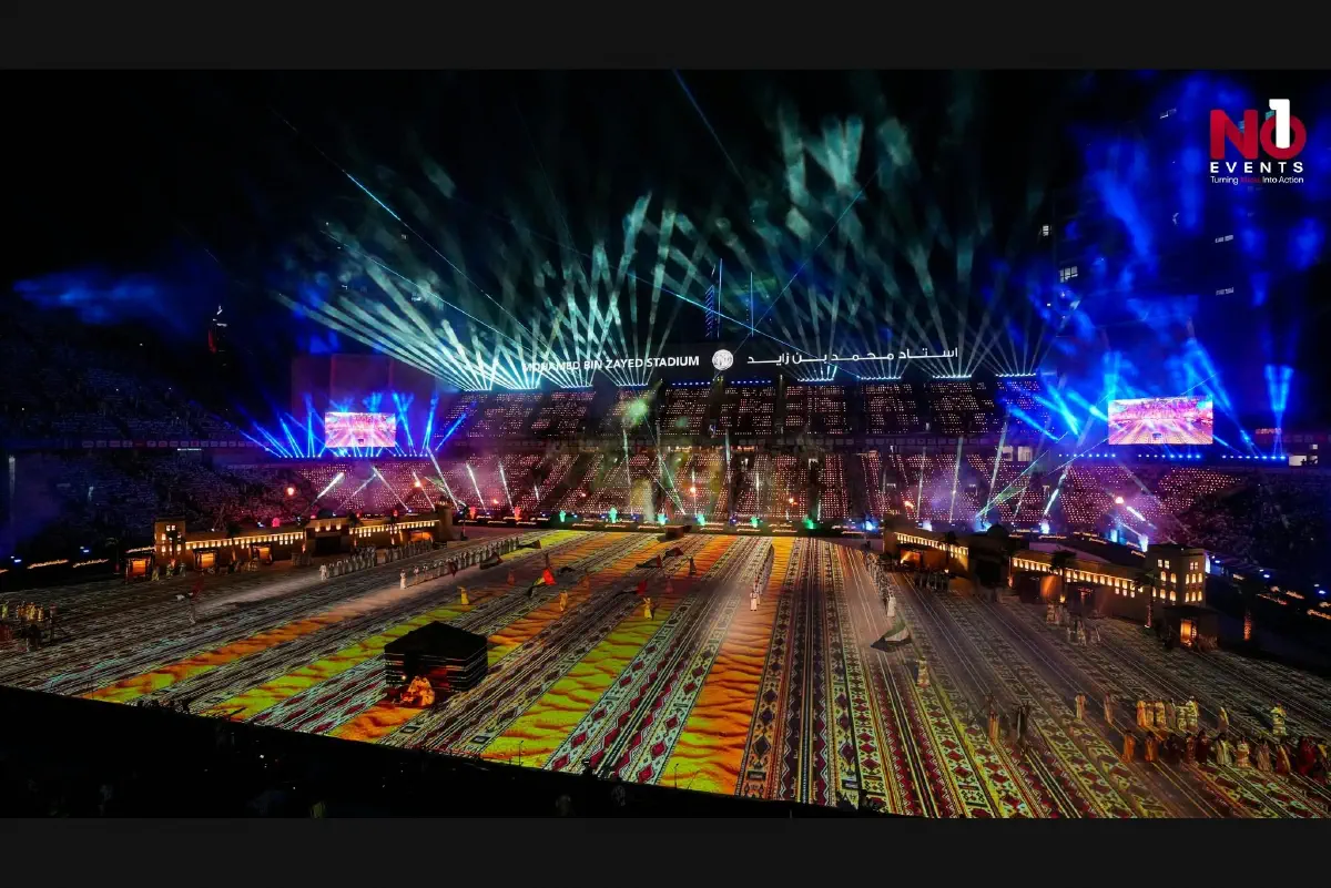 Lighting design at ADIB Cup 2025–26 Final, Abu Dhabi